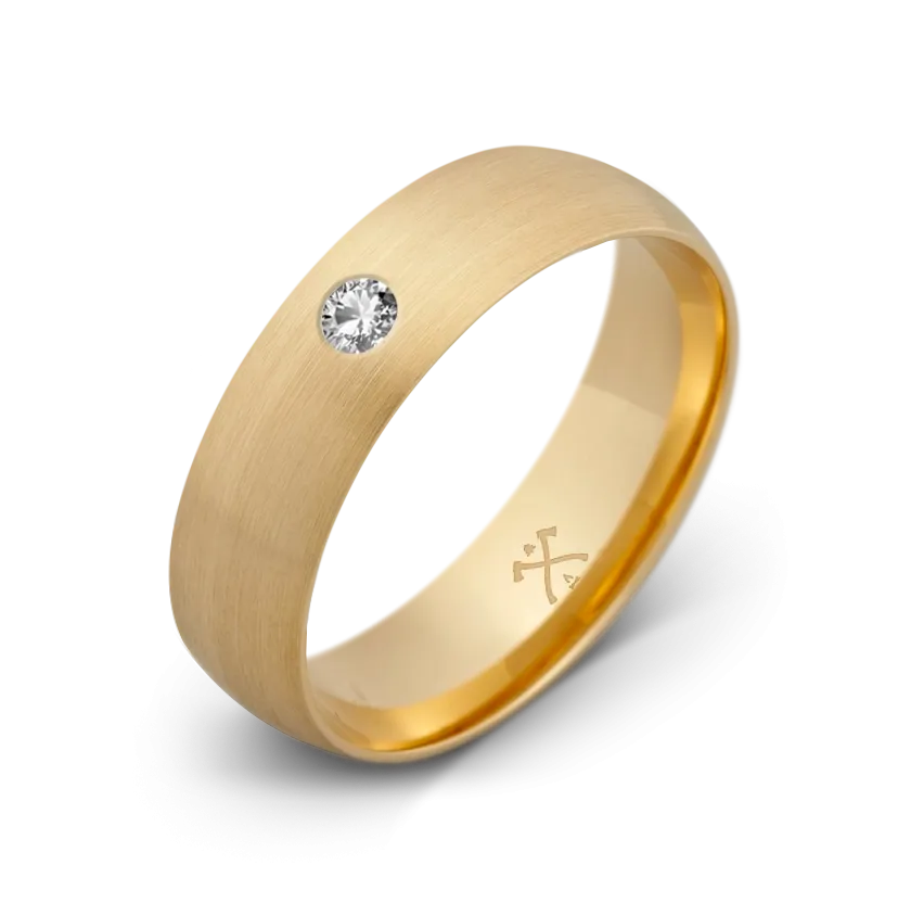 10K Yellow Gold with Stone - Build Your Own Band