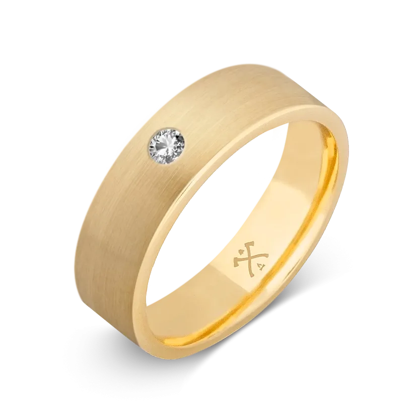 10K Yellow Gold with Stone - Build Your Own Band