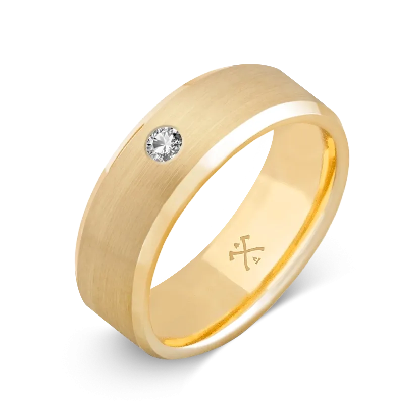 10K Yellow Gold with Stone - Build Your Own Band