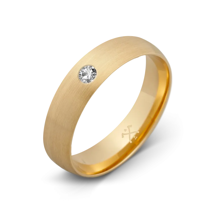 10K Yellow Gold with Stone - Build Your Own Band