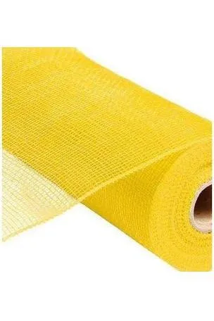 10" Yellow Poly Deco Mesh Ribbon (10 Yards)