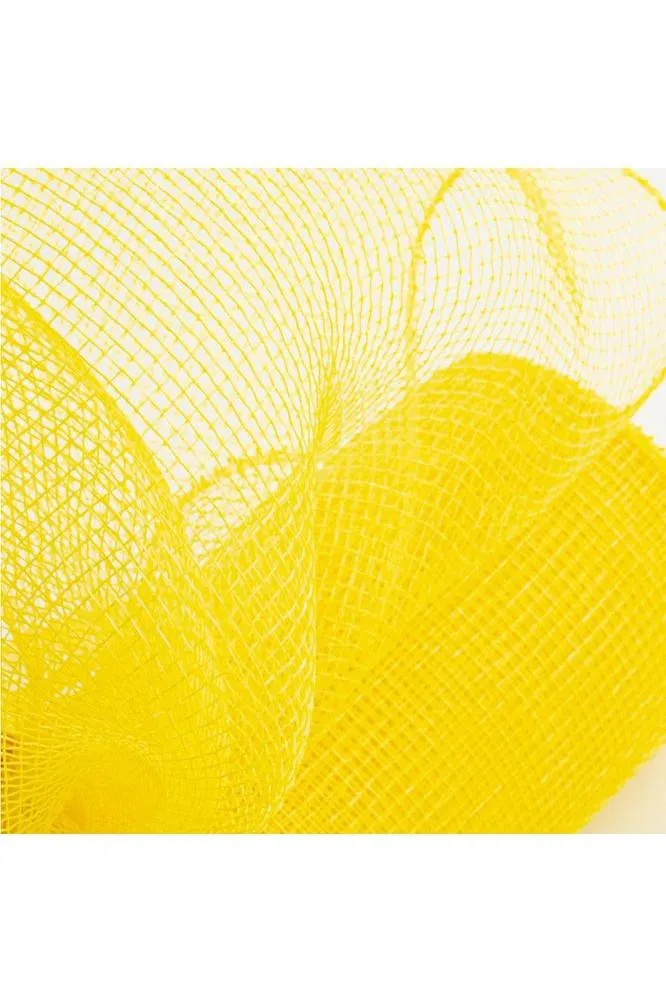 10" Yellow Poly Deco Mesh Ribbon (10 Yards)