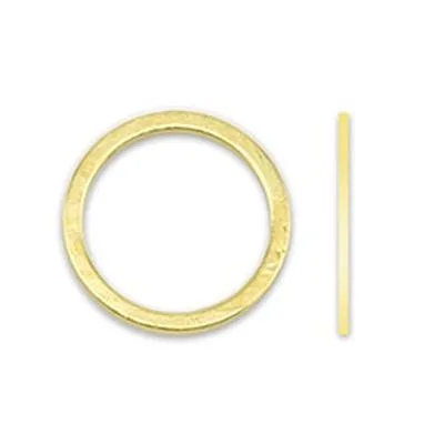 12mm Gold Color Round Solid Quick Links Rings from Beadalon