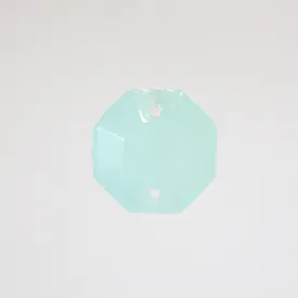 16mm 2-Hole Pressed Octagon, Seafoam