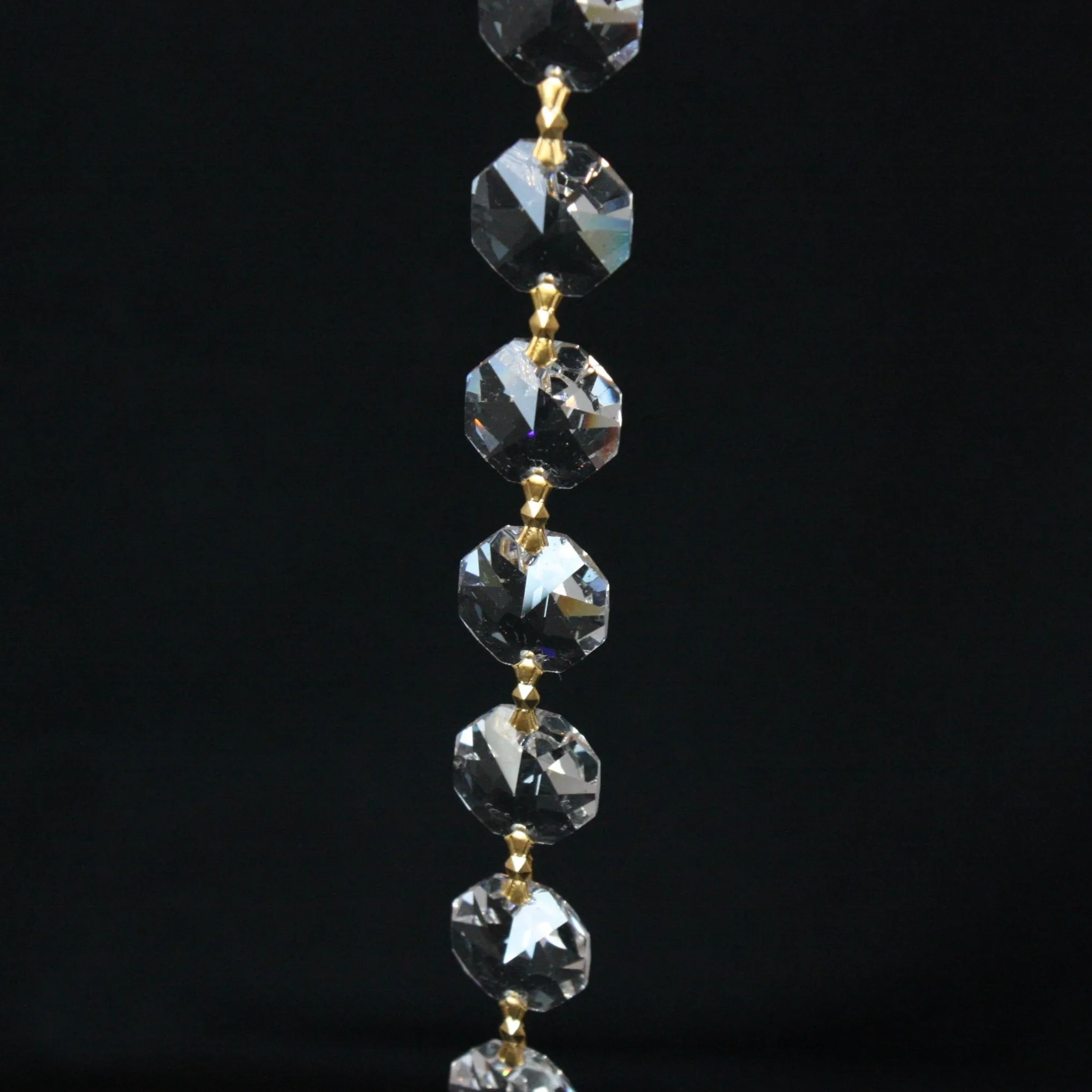 16mm Crystal Radiant Octagon Chain, 1 Meter