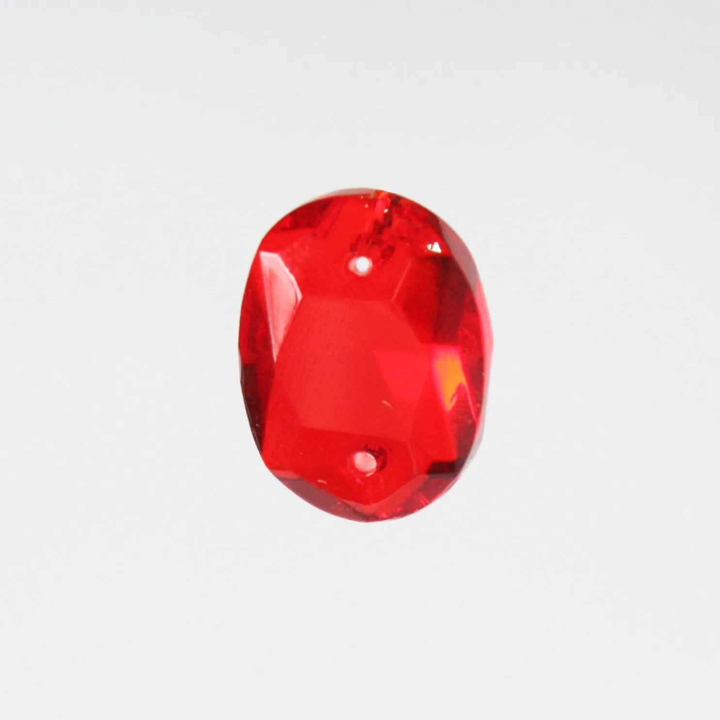 18mm 2-Hole Colored Oval Bead