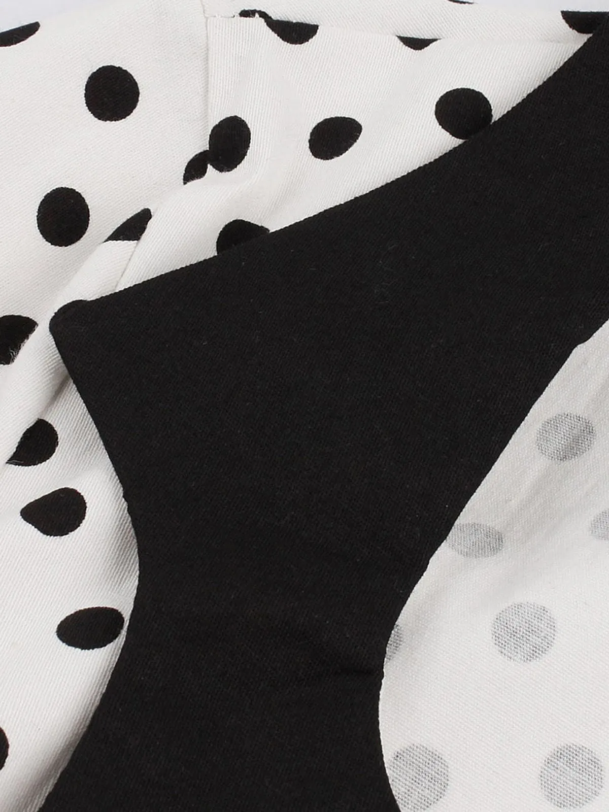 1950s Polka Dot Patchwork Swing Dress