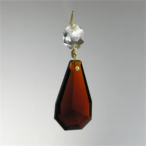 2'' Colored Cut Kite w/ Clear Top Bead