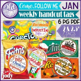 2022 CFM Old Testament Weekly Handout Tags {JANUARY} PRINTABLE