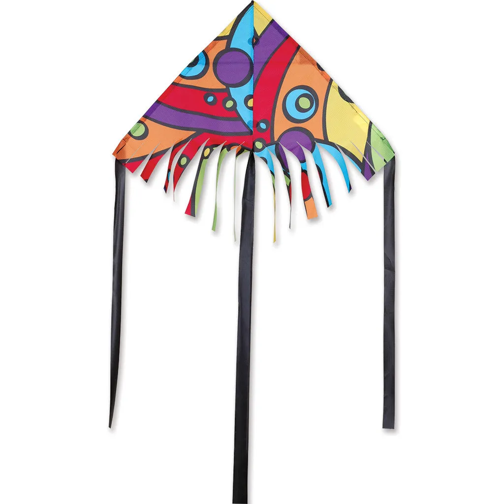 24 in. Fringe Delta Kite - Orbit