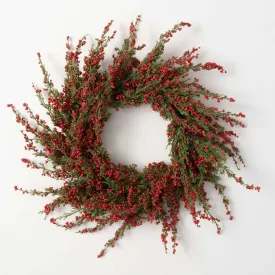 24" Cedar And Berry Wreath