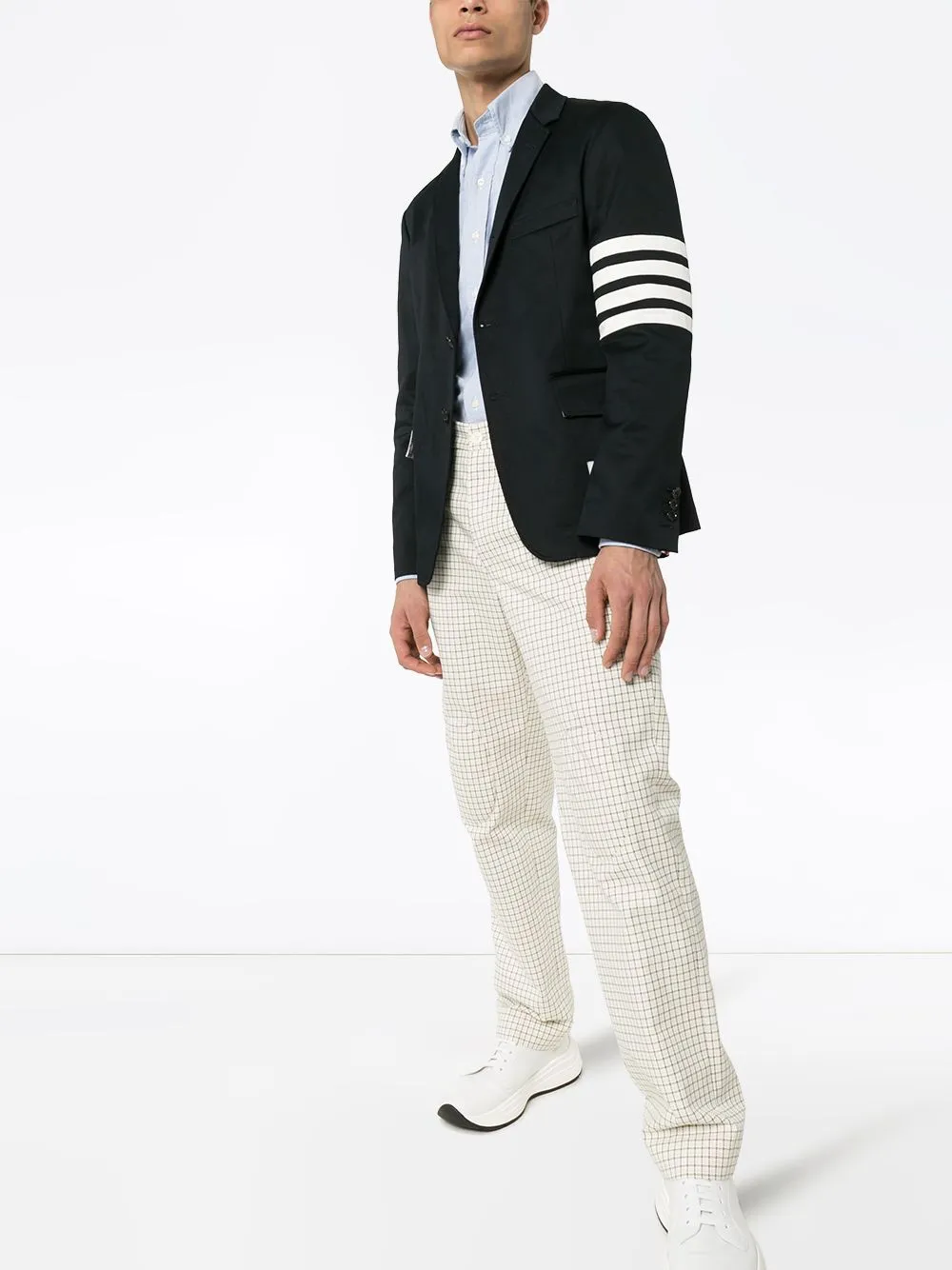 24SS Blue Men's Jacket - 2024 Collection by THOM BROWNE