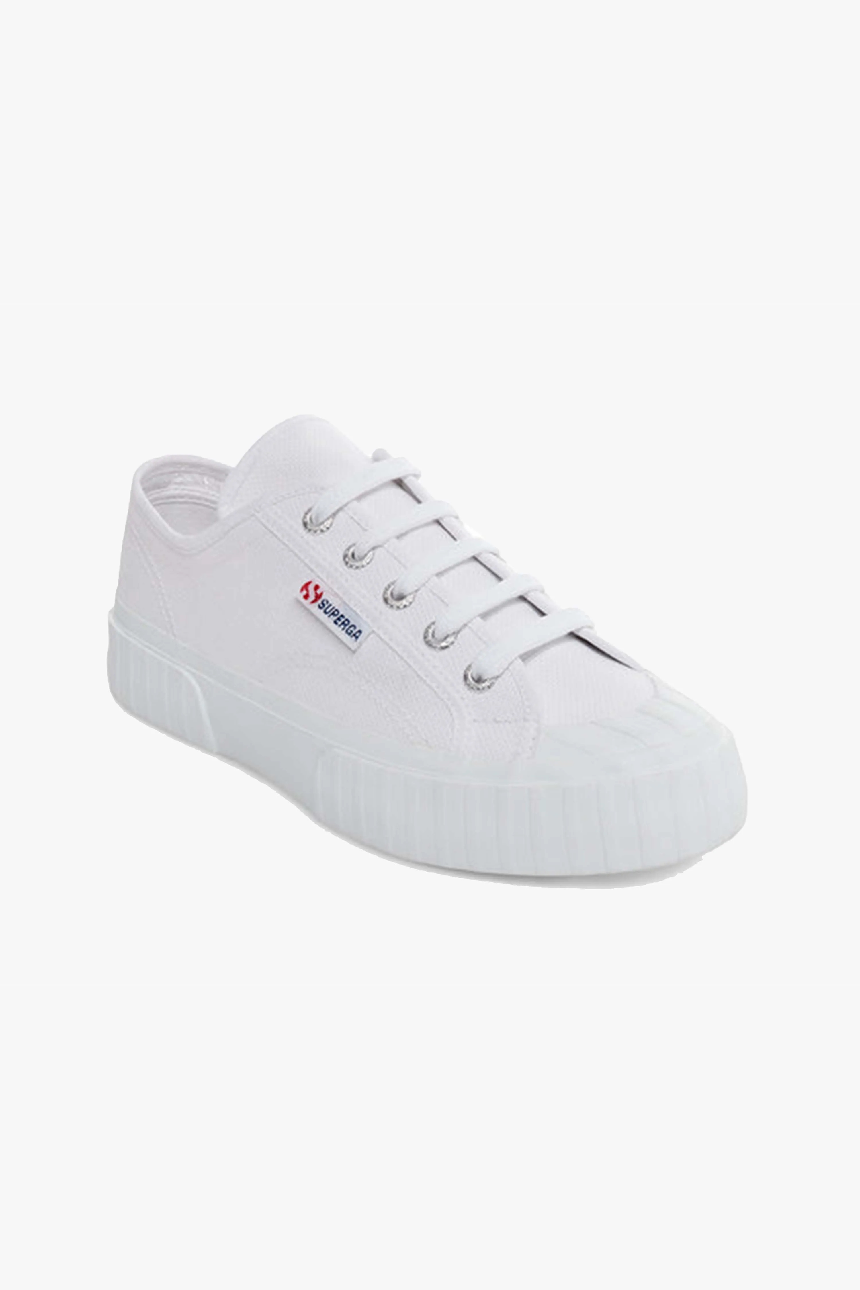 2630 Stripe White Canvas Sneakers