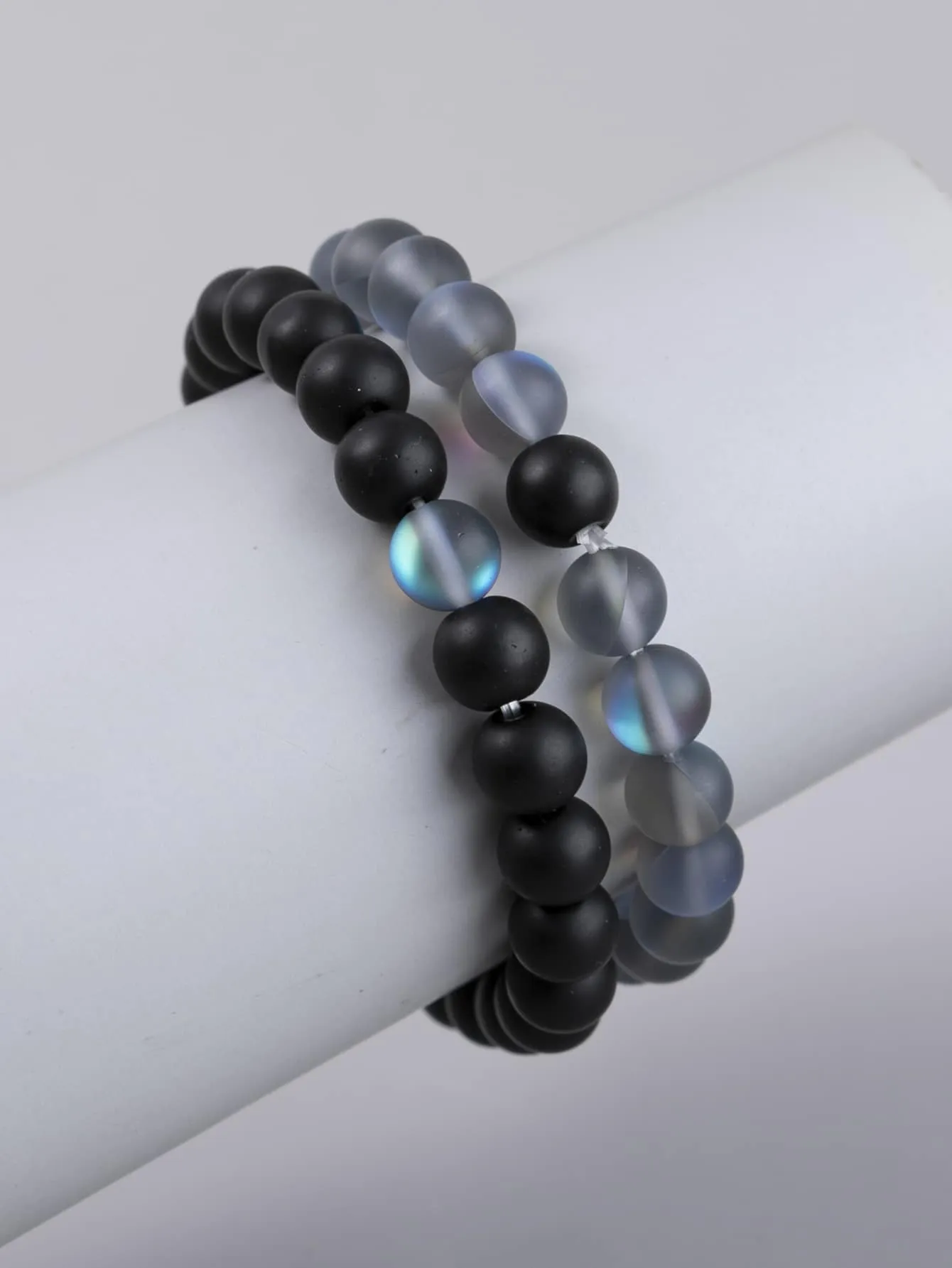 2pcs Men Beaded Bracelet