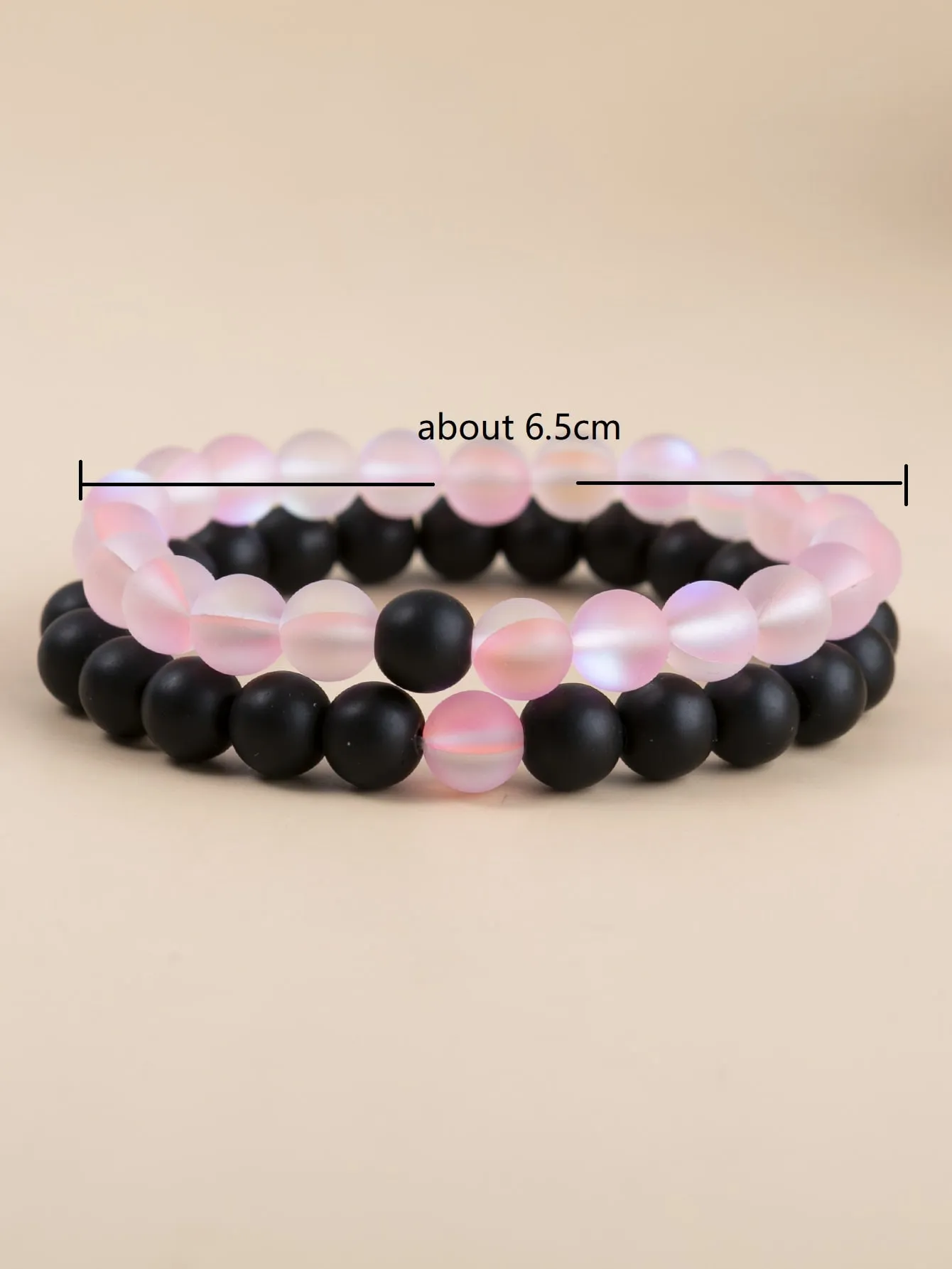 2pcs Men Beaded Bracelet