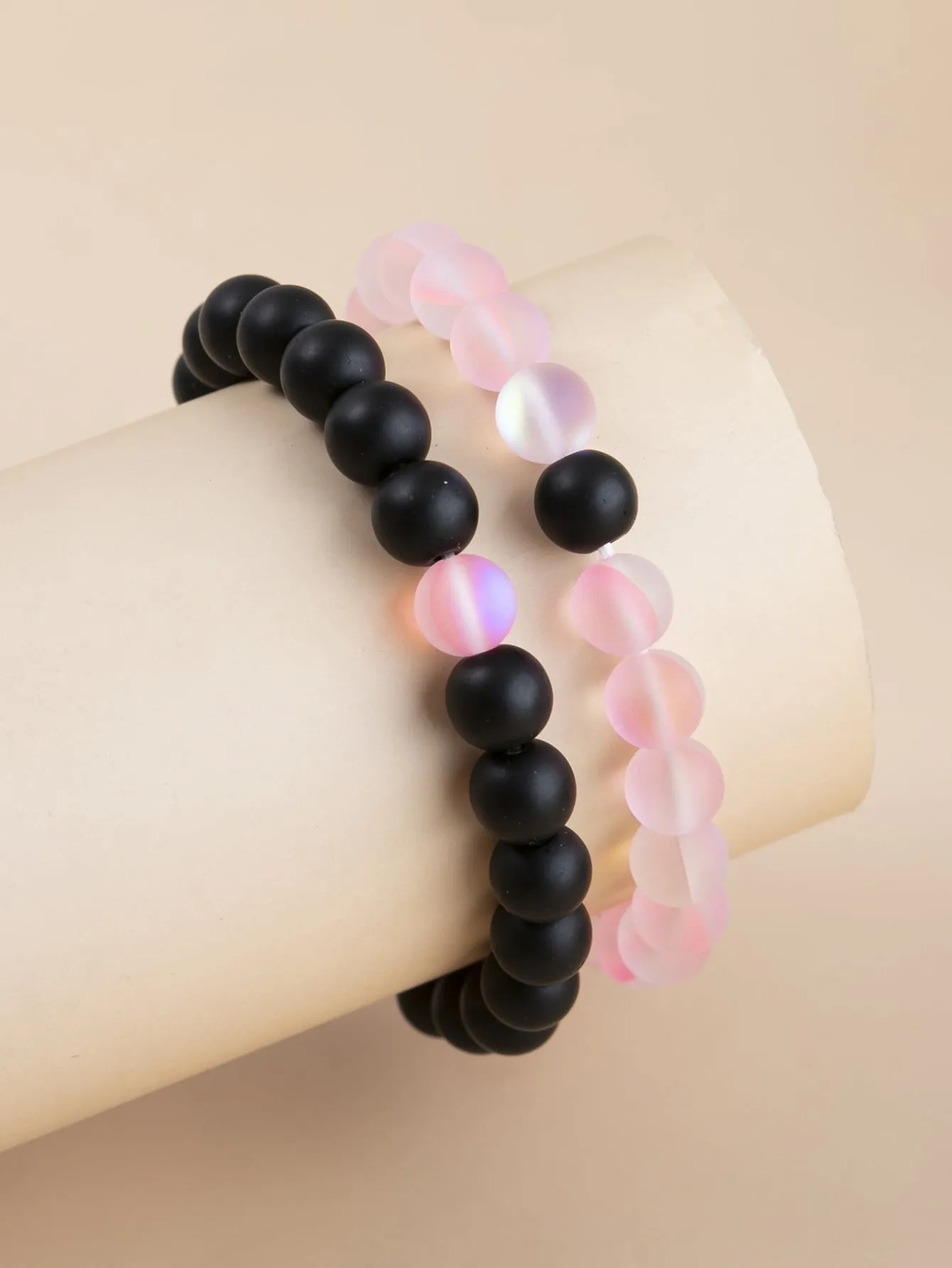 2pcs Men Beaded Bracelet