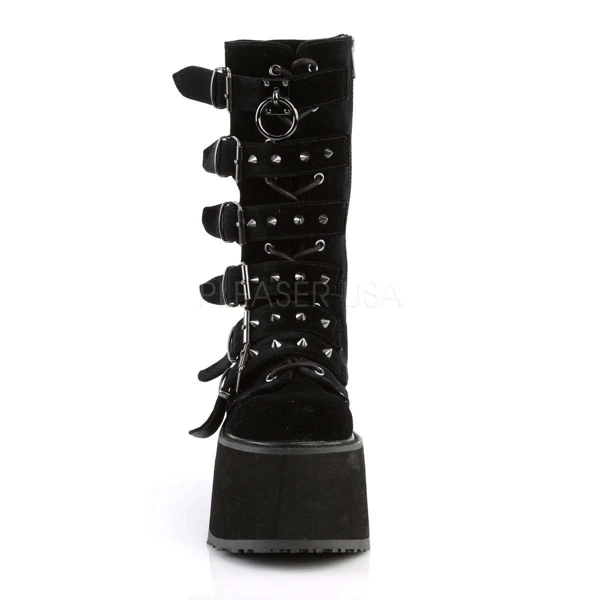 3 Inch Platform DAMNED-225 Black Velvet