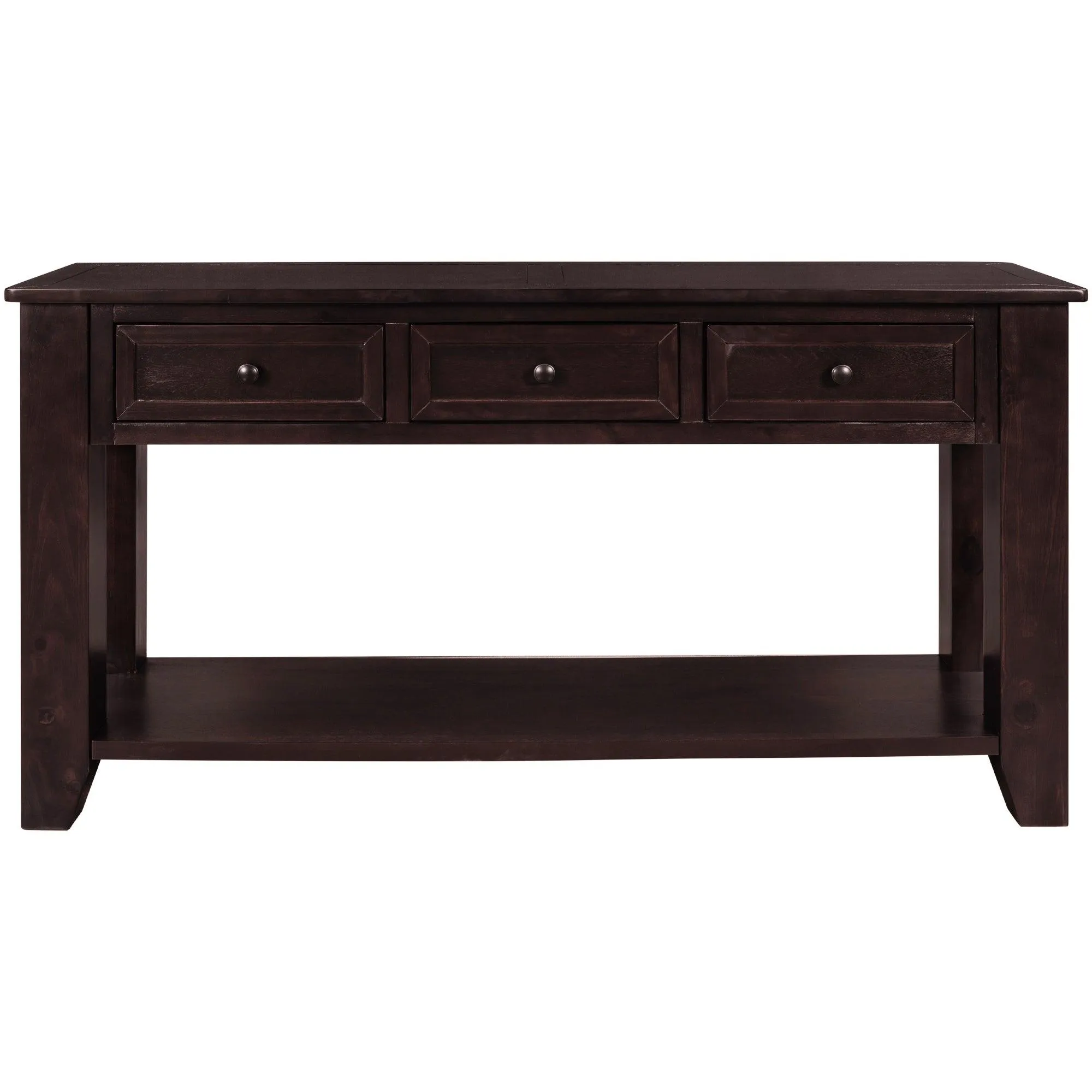 55" Modern Console Table with 3 Drawers and 1 Shelf