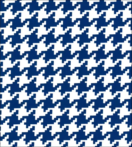 60 x 70 Houndstooth Navy Oilcloth Tablecloth