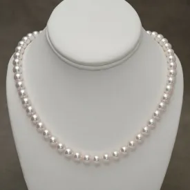 8.0-8.43 mm GIA Certified Hanadama Akoya Pearl Necklace