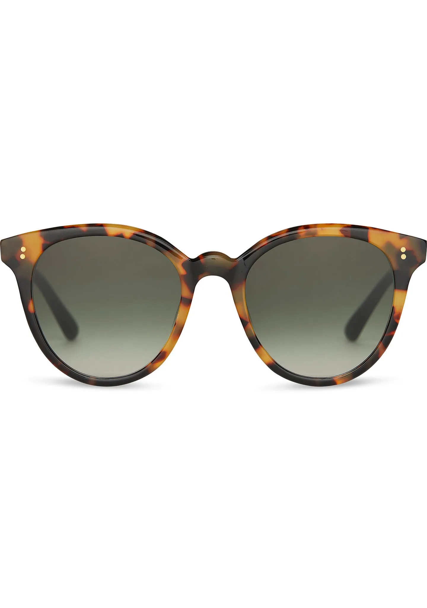 Aaryn Sunglasses in Blonde Tortoise/Olive Gradient