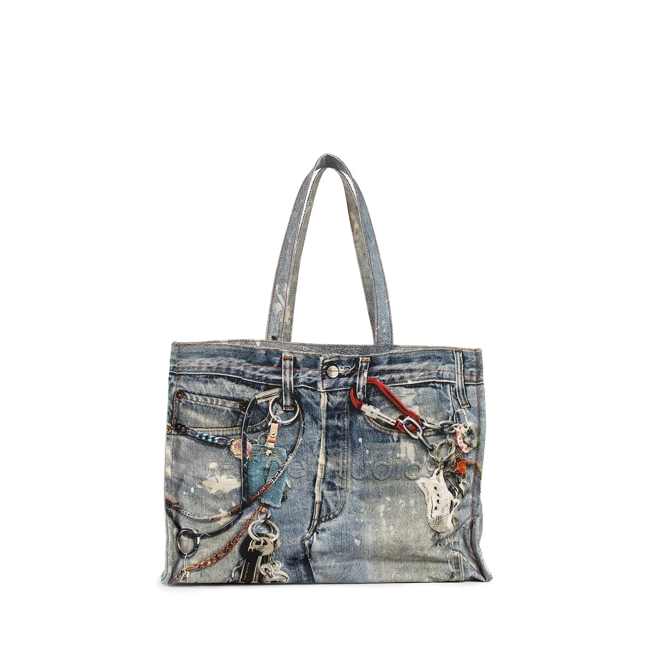 ACNE STUDIOS MAN BLUE TOTE BAGS