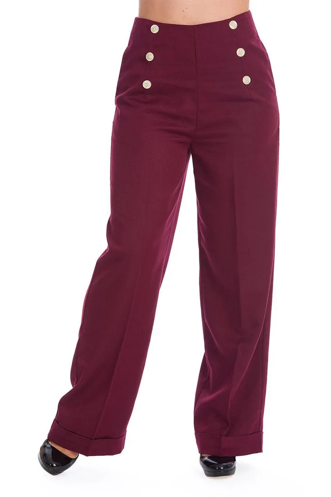 Adventures Ahead Button Trouser