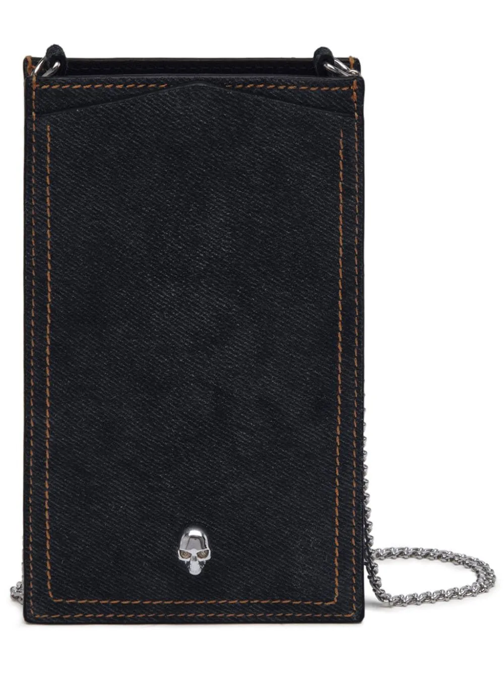 ALEXANDER MCQUEEN Dark and Edgy Skull Phone Case for Fashionable Women