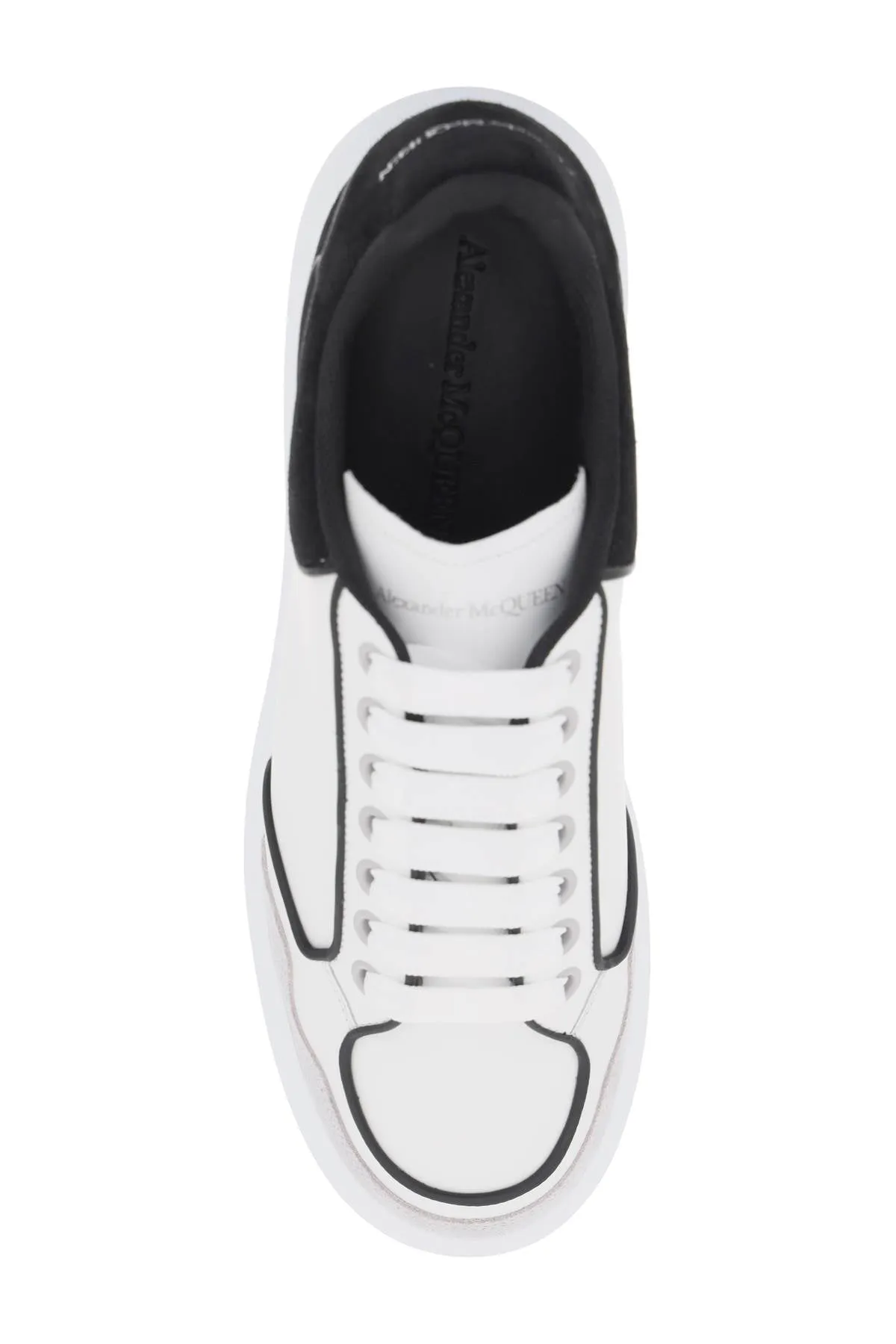 ALEXANDER MCQUEEN Futuristic Mixed Colour Leather Sneakers for Men