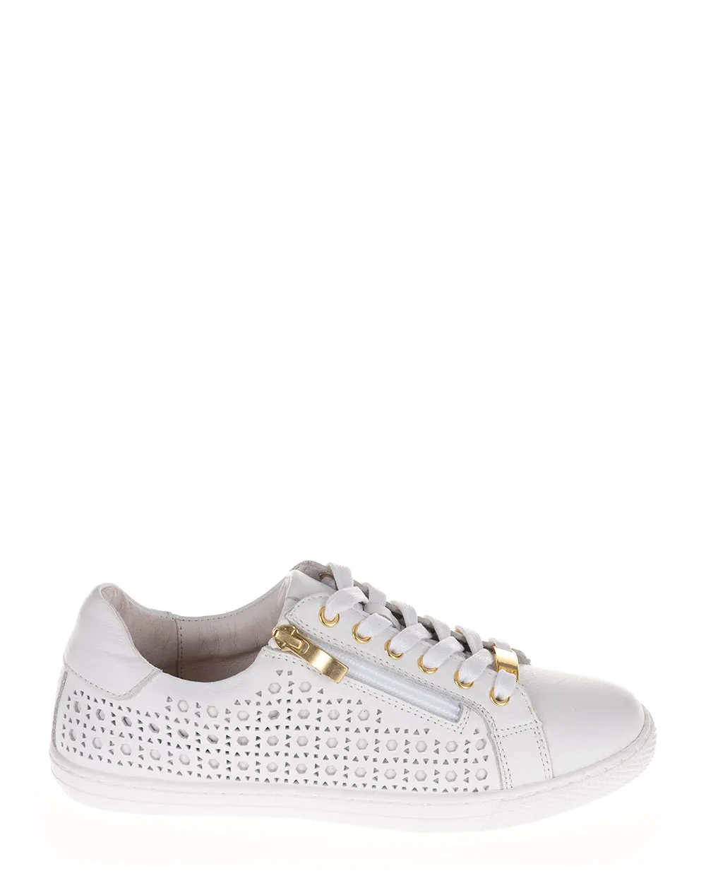 Alfie & Evie Samson White Leather Sneaker