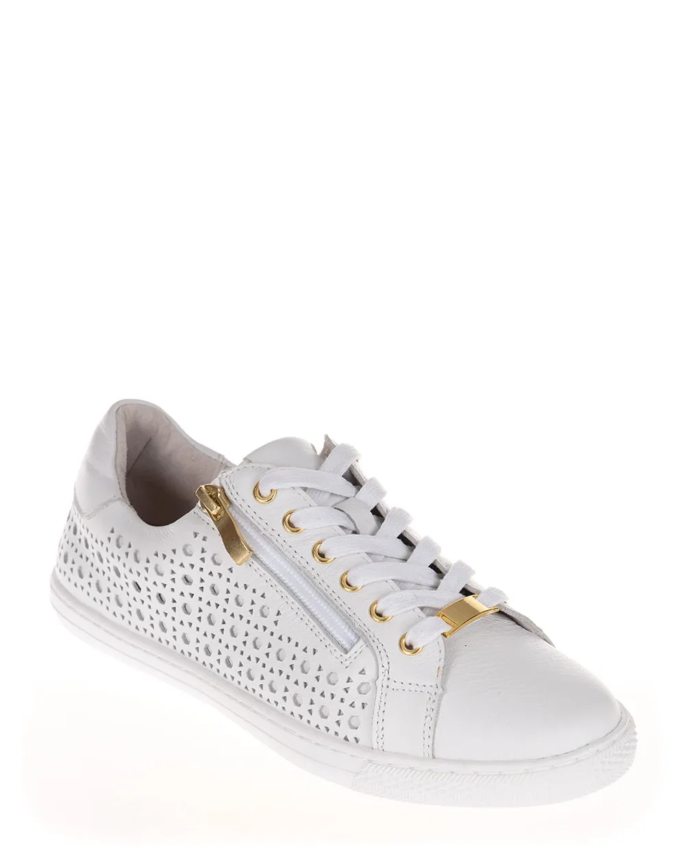 Alfie & Evie Samson White Leather Sneaker