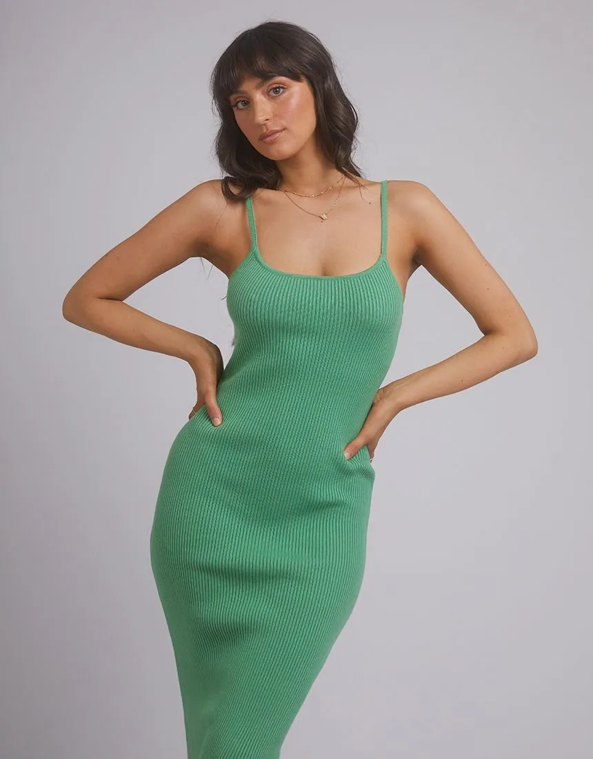 All About Eve Greta Knit Midi Dress Green