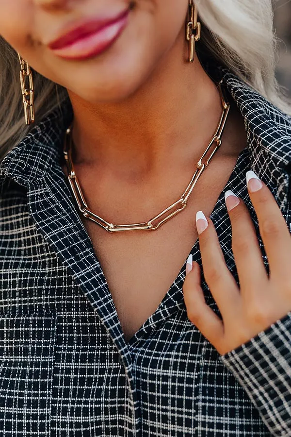 Always Blessed Chain Link Necklace