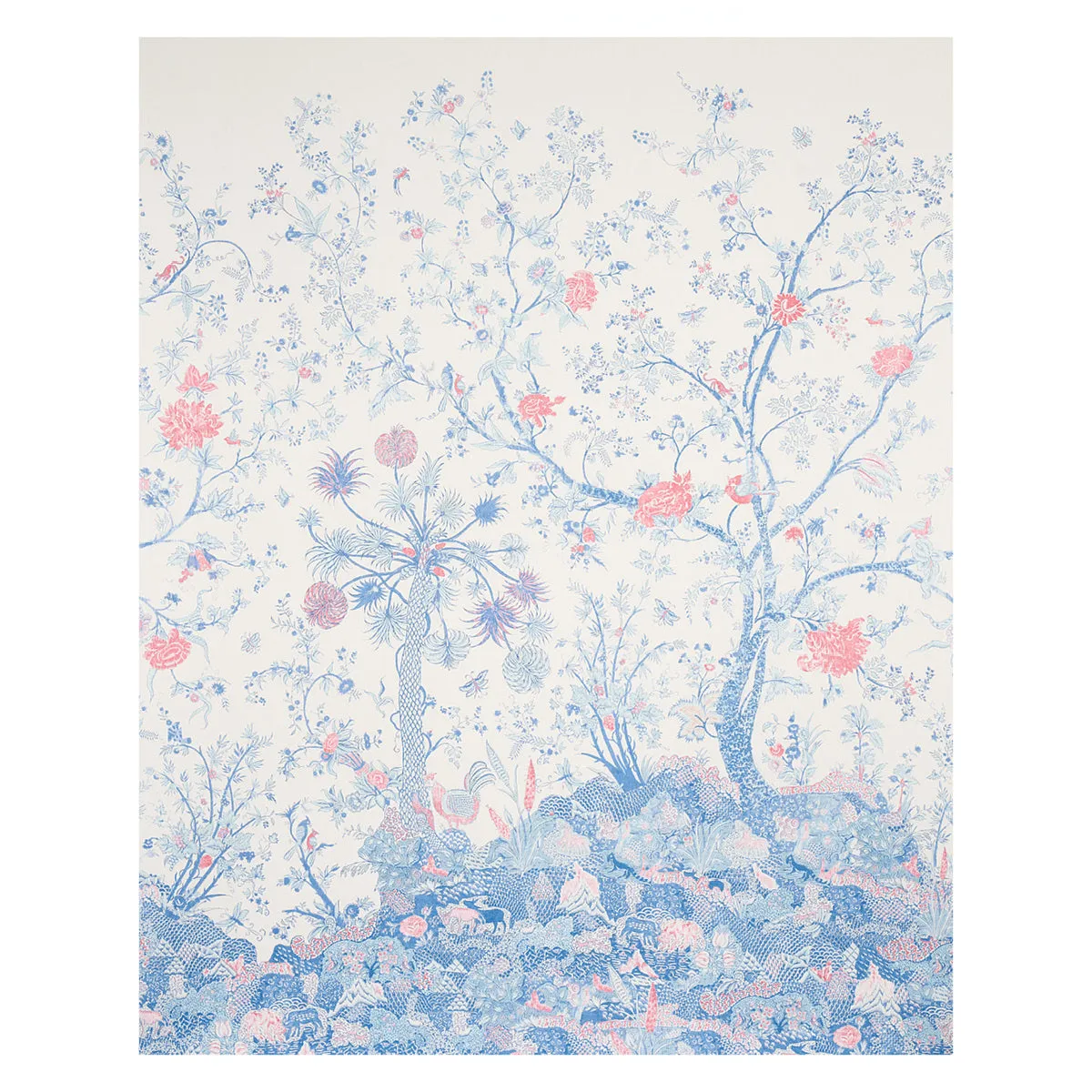 Amaltas Panel Set - Blue & Red - Schumacher 5012330