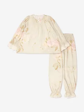 Amiki Children Girls Rose Print Grace Pyjamas