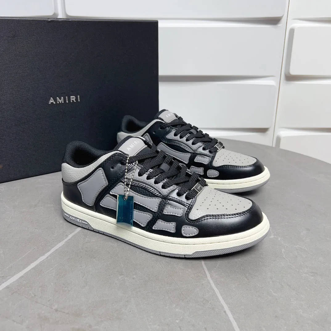 AMR Skel Top Low Grey and Black Sneakers-152