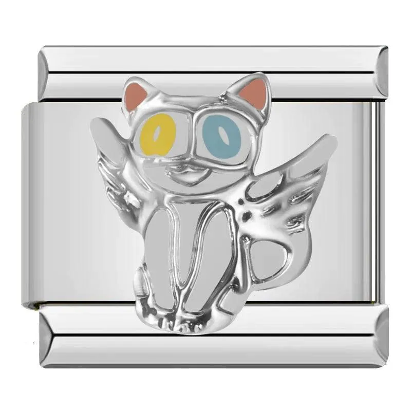 Angel Cat, on Silver