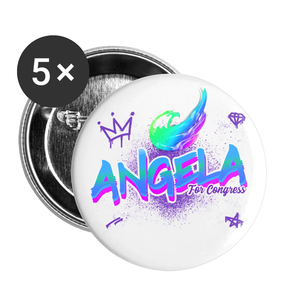 Angela For Congress Buttons large 2.2'' (5-pack)