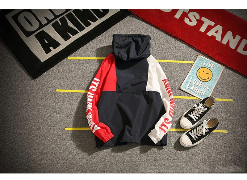 Aolamegs Patchwork Streetwear Hoodie