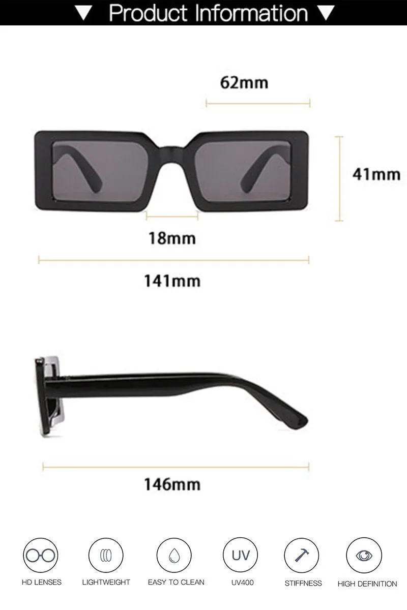 BASIC SIMPLE SQUARE SUNGLASSES