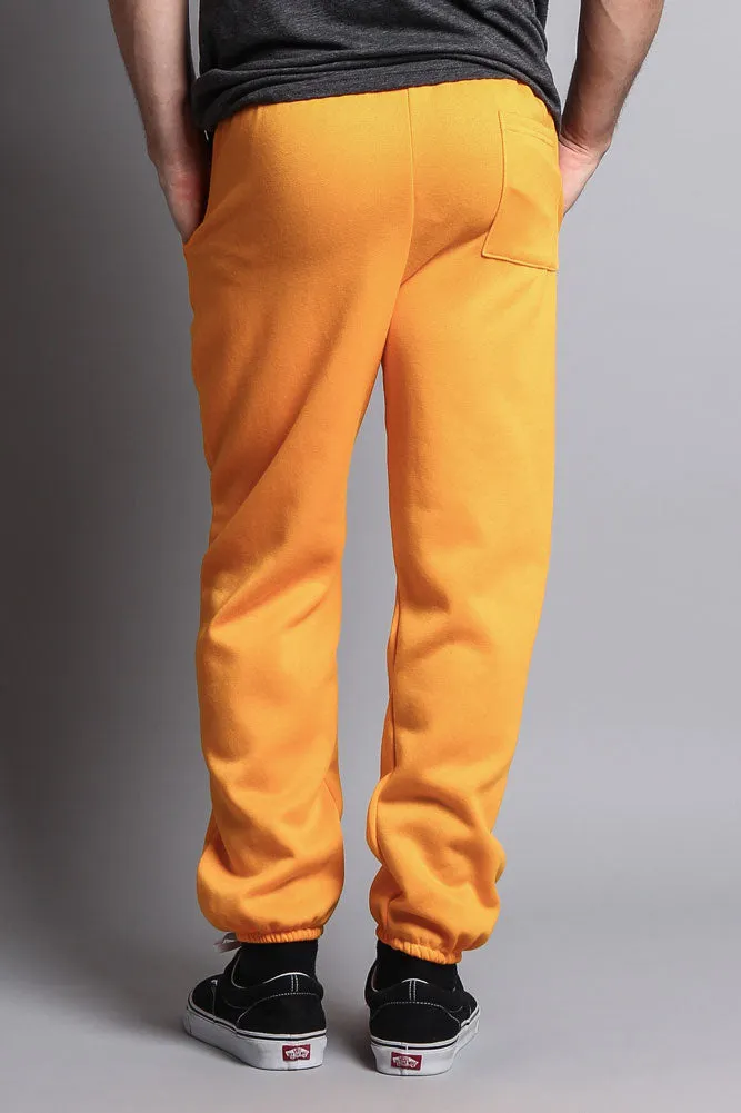 Basic Solid Color Fleece Sweatpants