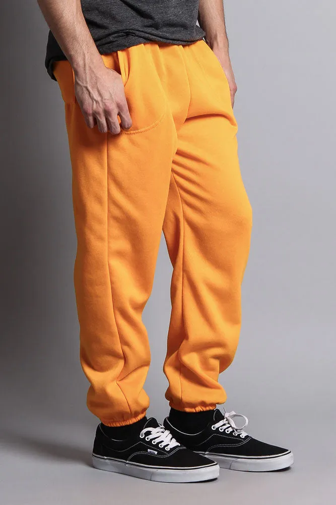 Basic Solid Color Fleece Sweatpants