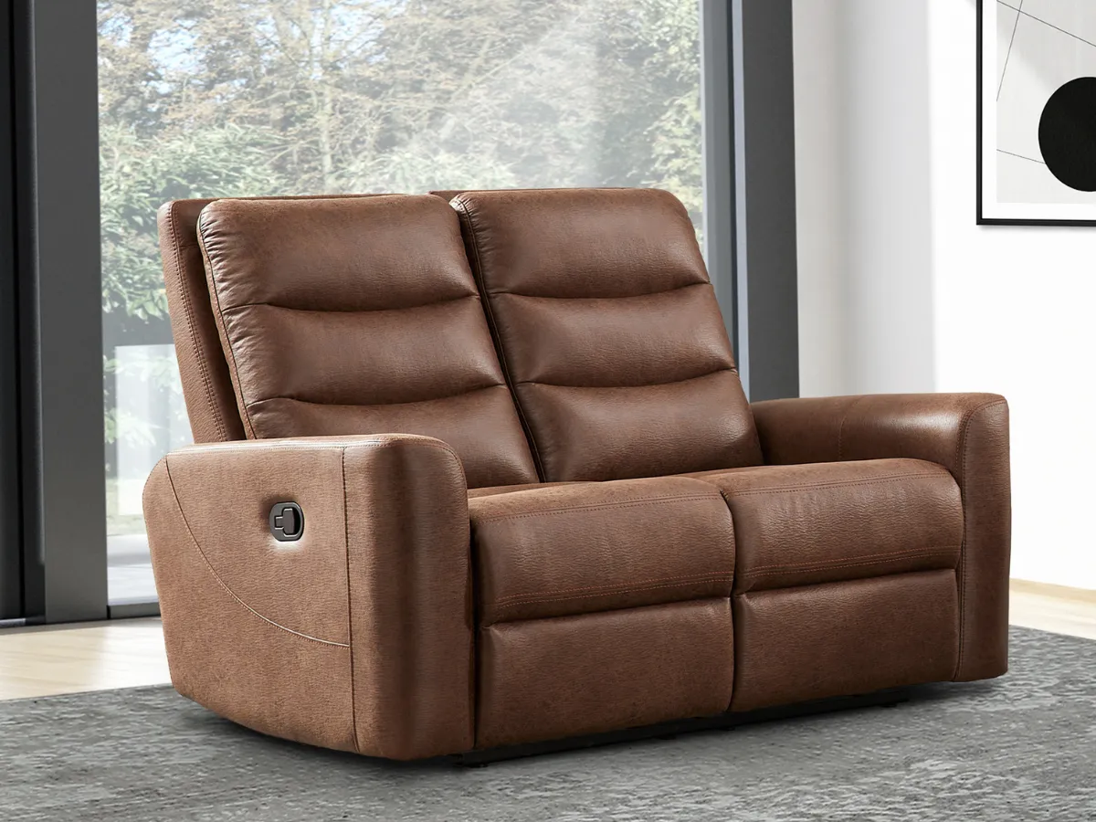 Bentley Fabric Manual Reclining Loveseat