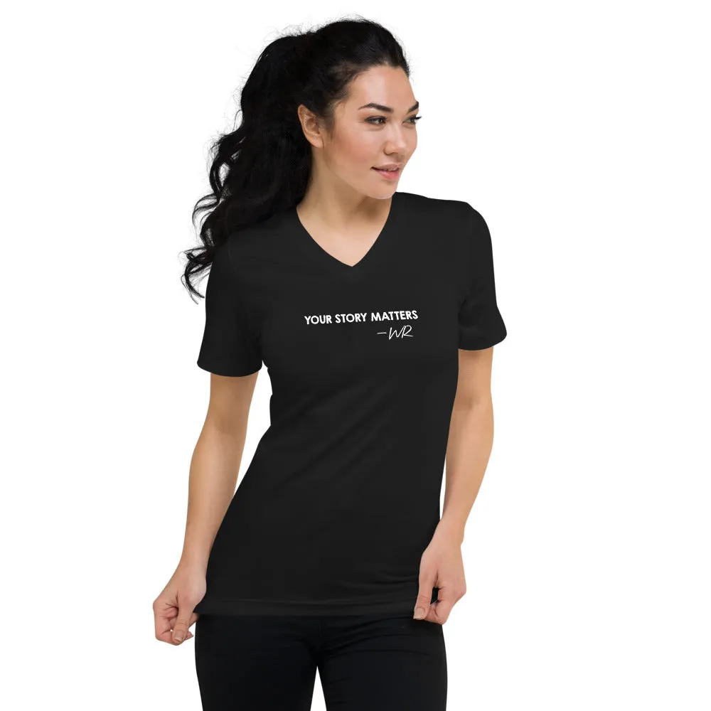 BEST FIT, BEST FEEL TEE BLACK - YOUR STORY MATTERS. WHITNEY REYNOLDS