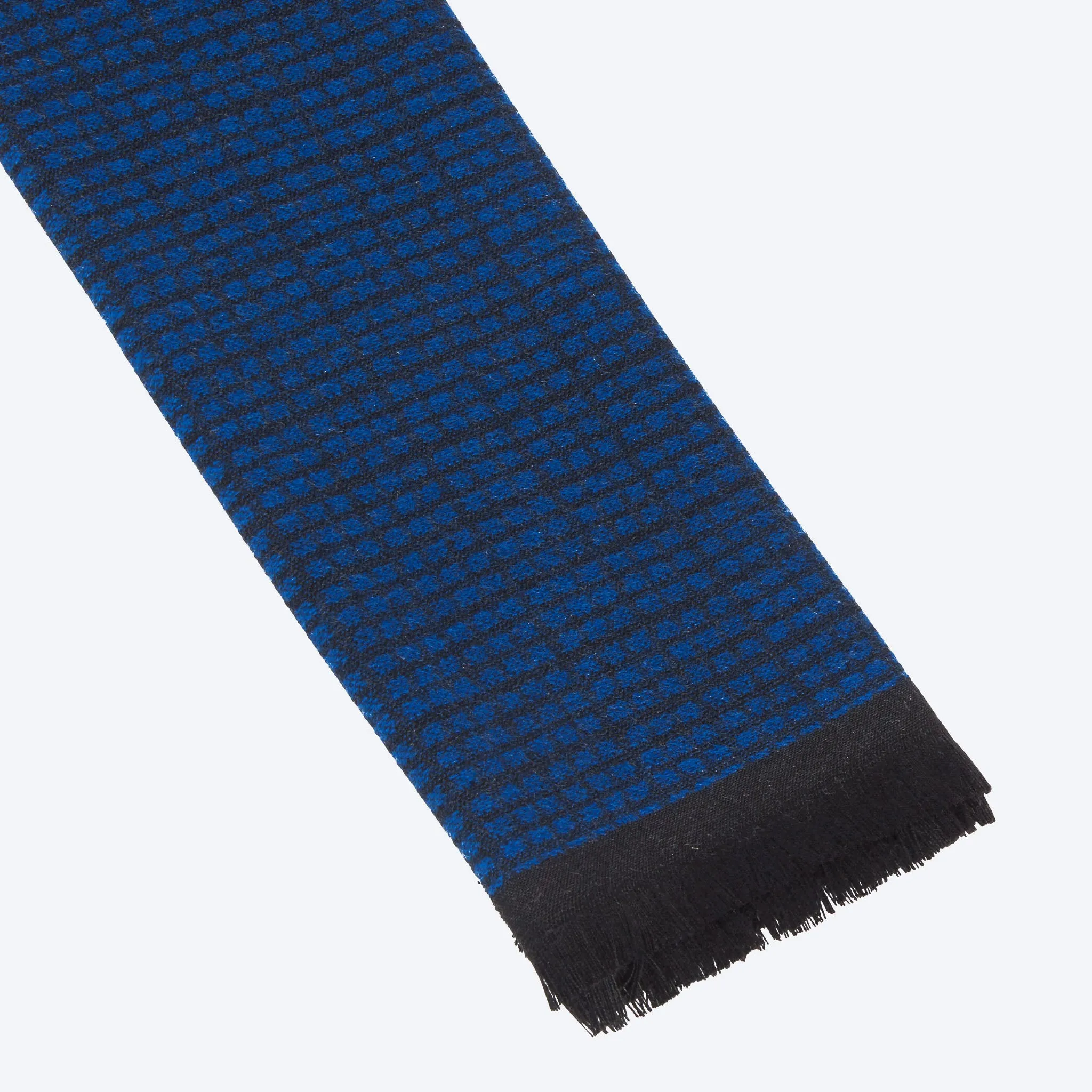 Blue Navy Checkerd Scarf