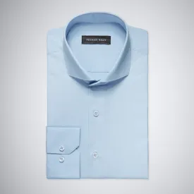 Blue Solid Cotton Shirt