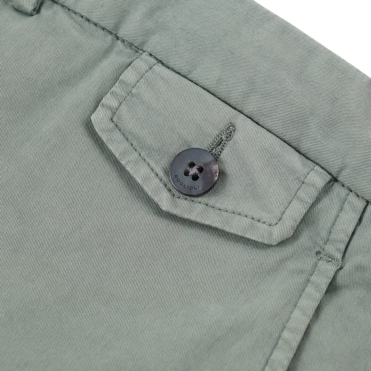 Boglioli Washed Twill Cotton Shorts