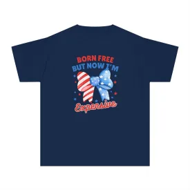 Born Free But Now I'm Expensive Kids Tee | 4th Of July Kids