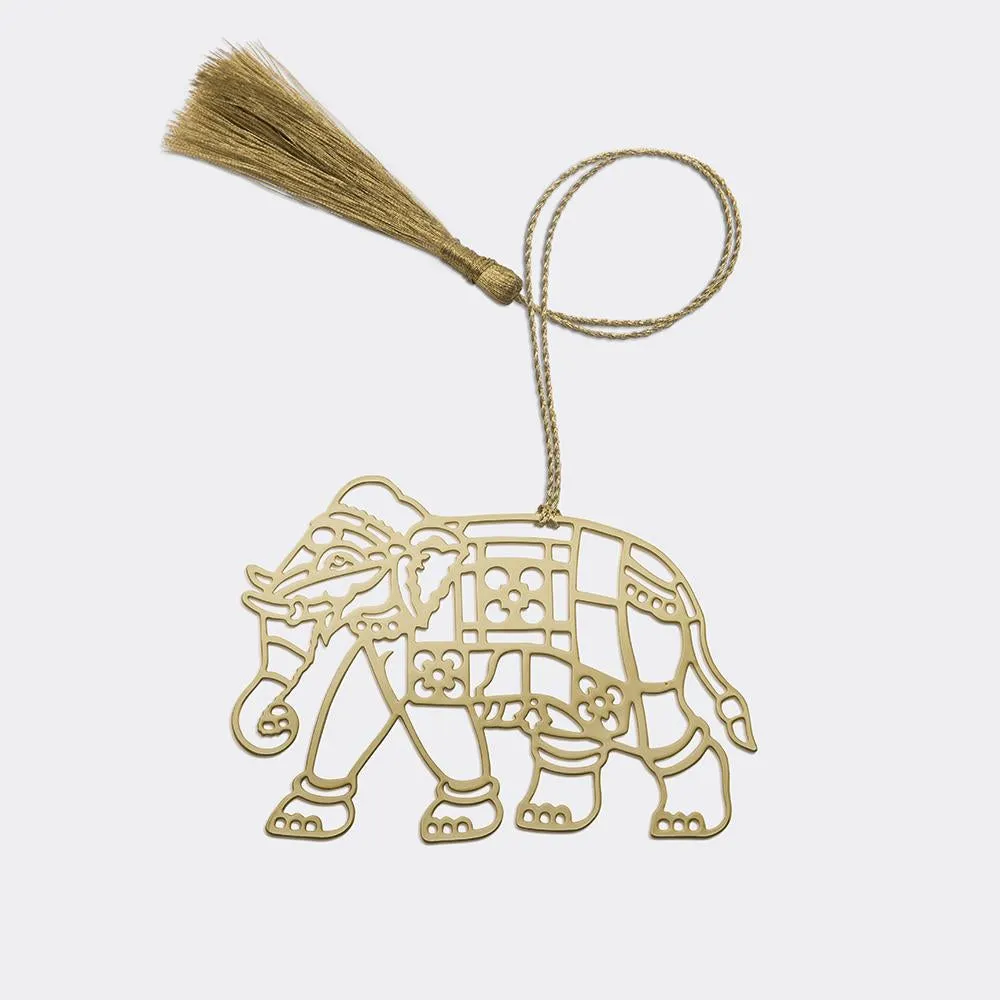 Brass Bookmark Elephant