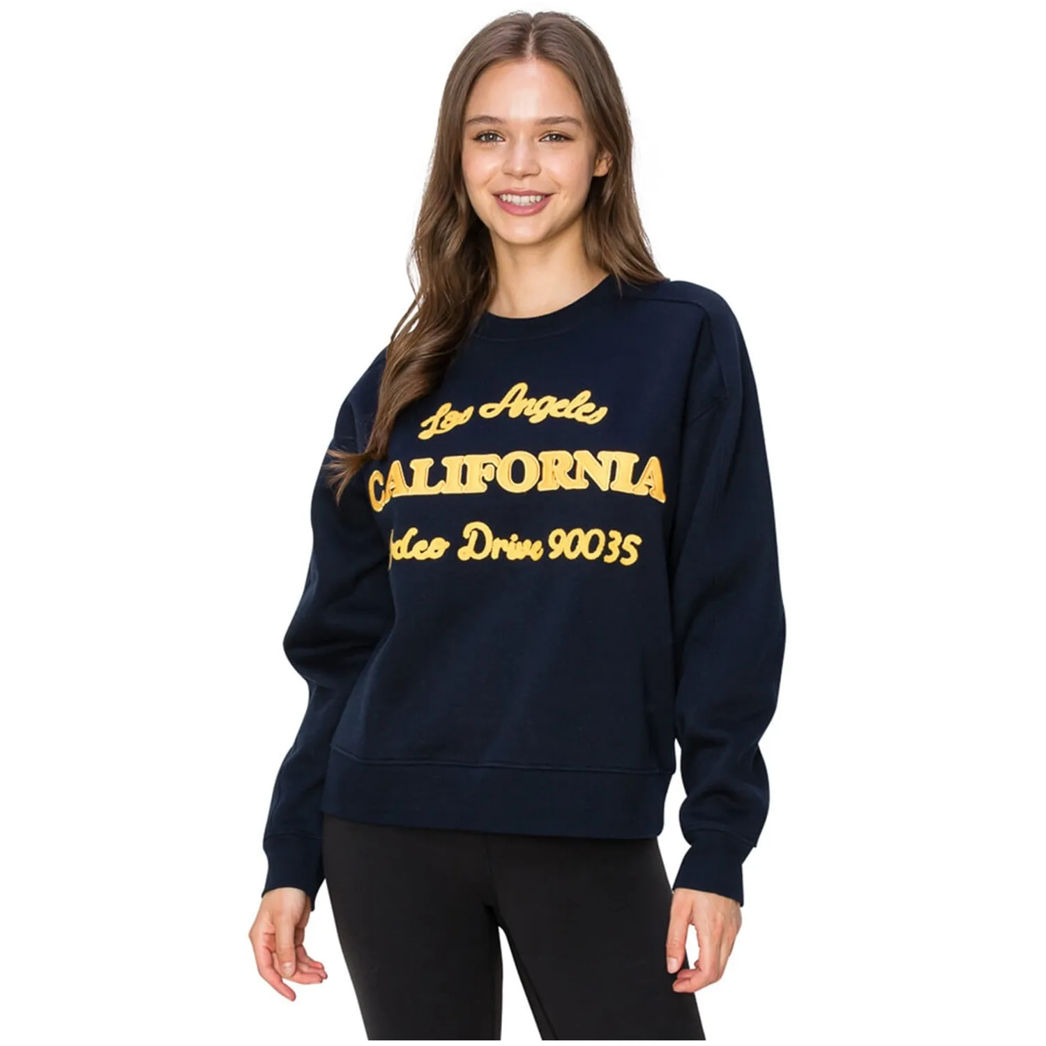 California Embo Pullover Sweatshirt - Navy